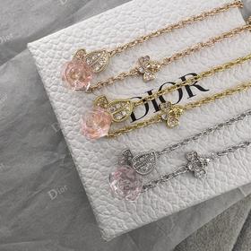 迪奥   新款 镶钻蜜蜂芙蓉花项链（XK）