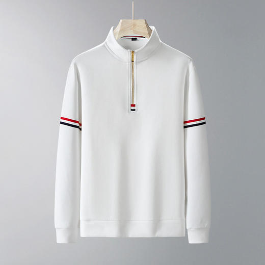 【DSK】大依优型大码男装春季半拉链立领卫衣商务休闲棉质长袖T恤打底衫 商品图2