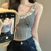 【甜妹纯欲风❗️蕾丝拼接吊带背心】春夏田园风格，纹蕾丝花边蝴蝶结上衣「三色可选」每个颜色超级百搭，面料舒适贴身显瘦，修身打底上衣小吊带L 商品缩略图2