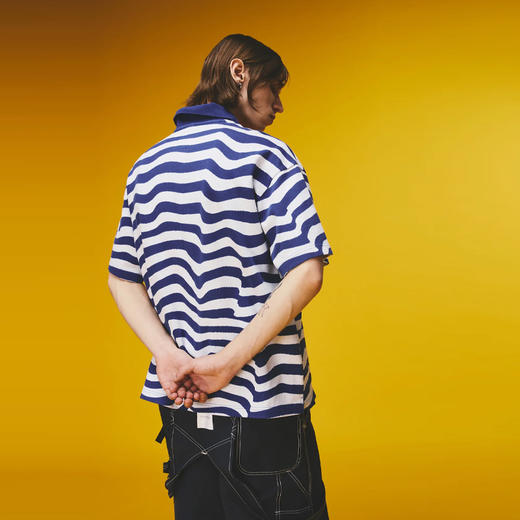 Napapijri 中性Martine Rose联名棉质短袖polo衫 条纹 NP0A4HG9L651 商品图6