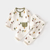 婴儿套装儿童春秋打底秋衣秋裤男女宝宝纯棉家居服印花提花两件套 商品缩略图0