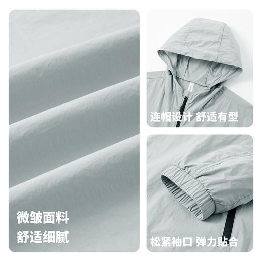 【防晒】圣得西轻量化设计防晒衣2026新款春季透气连帽男士外套 商品图4