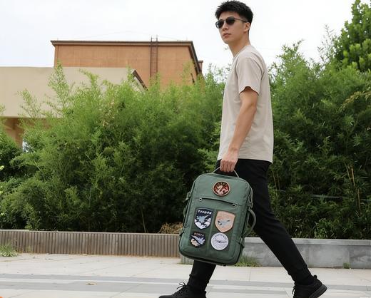 【大容量 可贴魔术贴 单肩/手提/双肩】45L多功能牛津布实用双肩背包by 商品图1