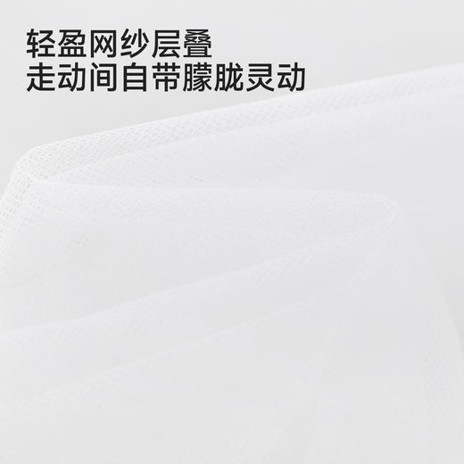 【高定系列】英氏儿童连衣裙女童夏季薄款背心裙白色纱裙公主裙 商品图1