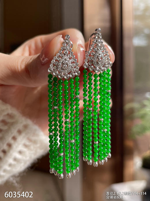6035402，珠子耳坠。具体价格微信咨询 商品图5