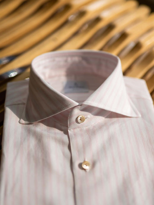 Avino 粉色条纹棉麻衬衫 商品图2