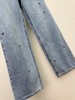 迪家 26年早春 新款刺绣字母牛仔直筒裤 商品缩略图6