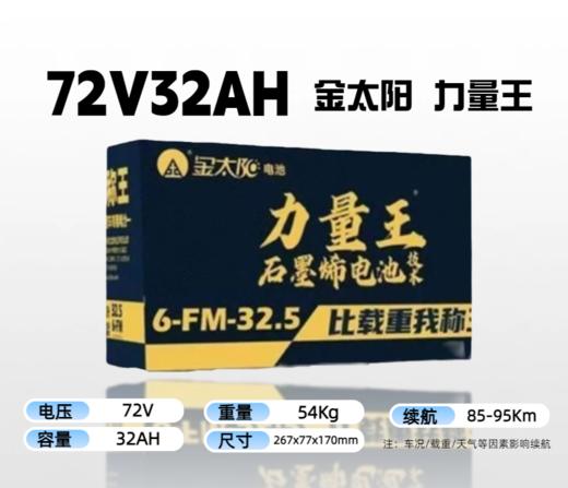 【双十一美点特惠】72V32Ah  金太阳力量王  以旧换新 武汉到店 商品图0