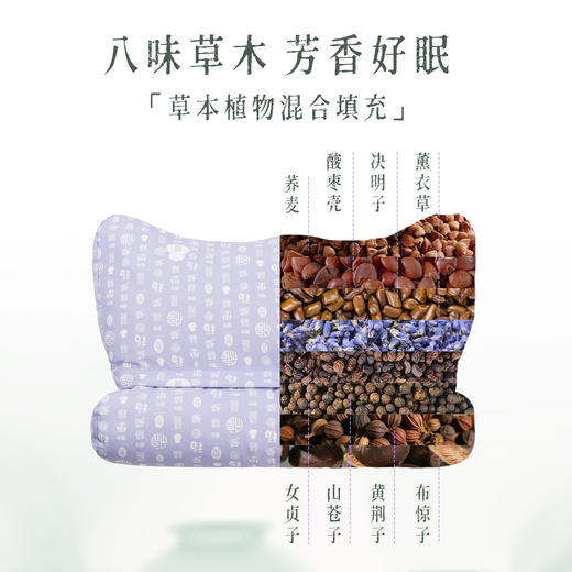 后辰合香枕/艾草重力眼罩 | 清新草本香，用料足，深度睡眠好搭子 商品图7
