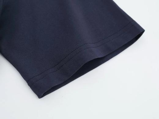 F022730珍珠标语字母情侣宽松显瘦圆领短袖T恤 商品图13