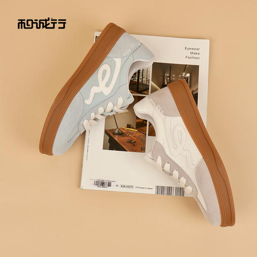 和诚行2026春季新款舒适百搭厚底德训女式休闲鞋0010858 商品图1