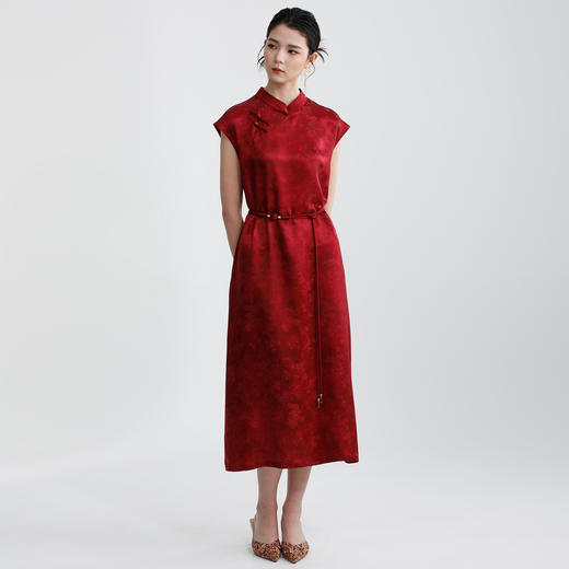 戴布拉芬丝绸连衣裙L29B527 商品图3