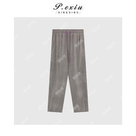 A008潘依绣丁丁宠粉简约风磨绒加厚休闲百搭抽绳卫裤 W-62605