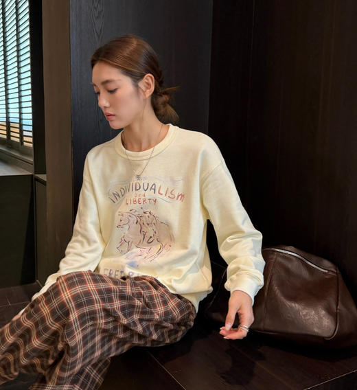 MOC*O生肖马年彩绘印花T恤/卫衣022601 商品图3