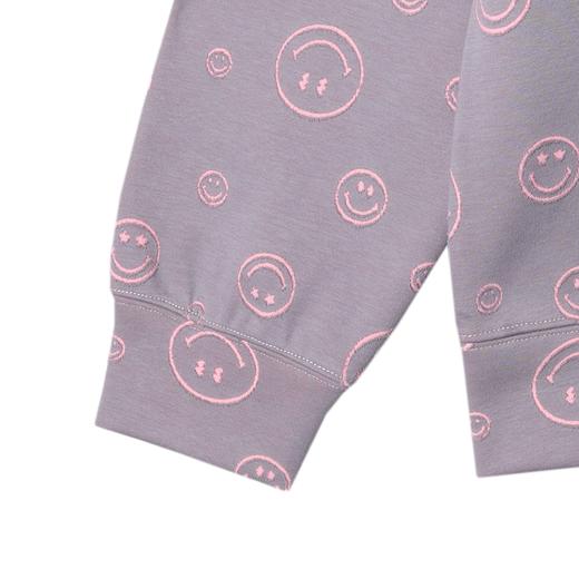 SDSA秋冬新款痞帅男装撞色满印割破笑脸抽绳连帽卫衣百搭时尚上衣 商品图3