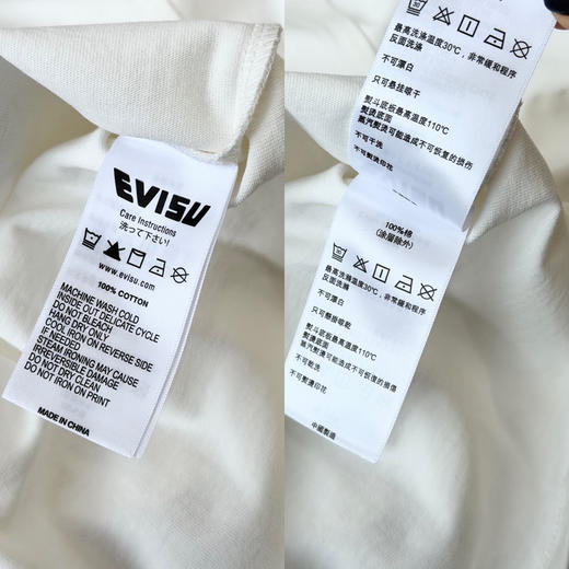 原单日潮EVISU福神小海鸥几何长袖T恤，情侣款！
颜色：白色
尺码：m l xl xxl 商品图6