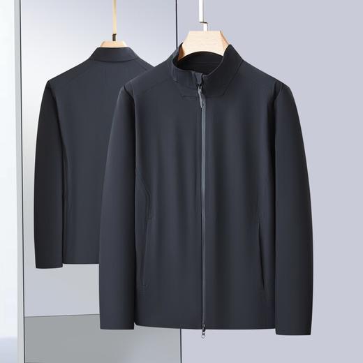 【DZP】大依优型大码男装软壳立领夹克外套时尚休闲纯色百搭胖子加肥加大 商品图1