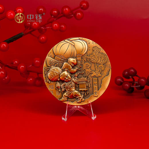 四大传统节日大铜章 中秋节元宵节中秋节端午节大铜章 商品图7