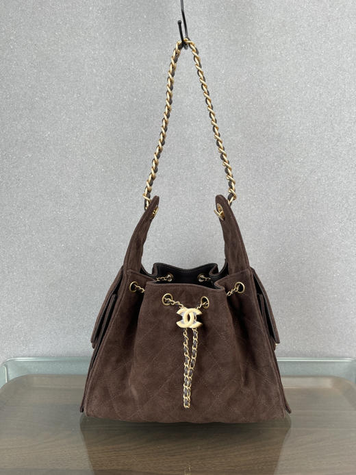 香奶奶 25Bag 深棕麂皮两尺寸 商品图1