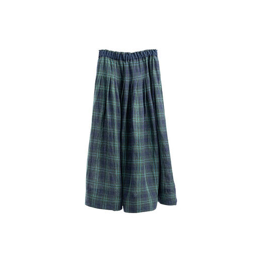 绽放107朵/色织格纹全腰松紧大摆半身裙女新款遮肉显瘦半身长裙子 商品图4