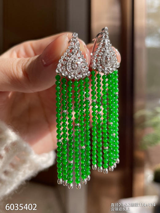 6035402，珠子耳坠。具体价格微信咨询 商品图3