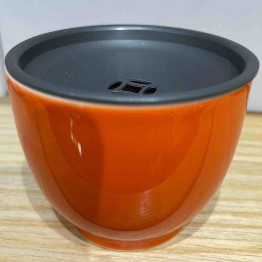 柿红锡盖金钱建水 商品图0