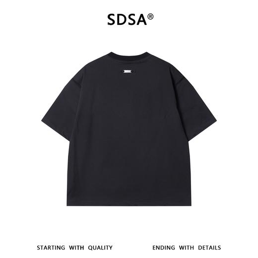 9727SDSA男装2026新款简约短袖印花夏季设计师凉感立体钢印T恤圆领 商品图5