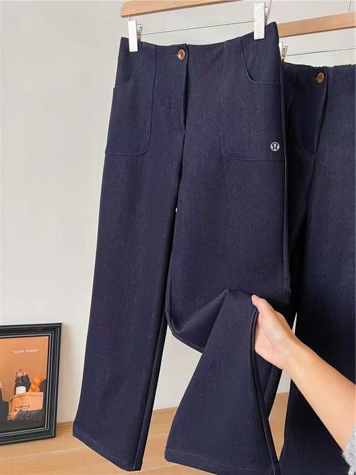 F022757春夏季新款休闲通勤水洗原色阔腿牛仔裤 商品图2