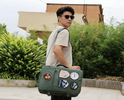 【大容量 可贴魔术贴 单肩/手提/双肩】45L多功能牛津布实用双肩背包by 商品图2