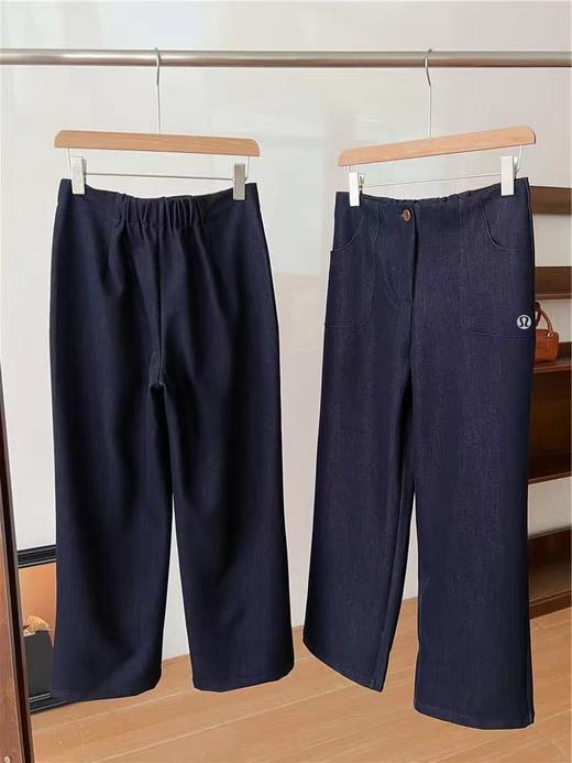 F022757春夏季新款休闲通勤水洗原色阔腿牛仔裤 商品图1