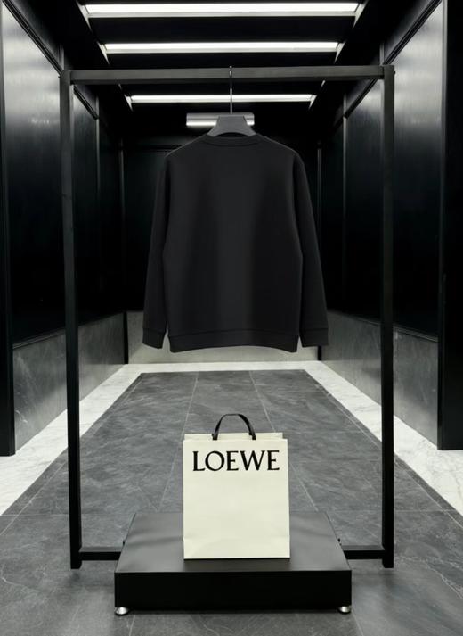 F022701胸前刺绣logo两色情侣款圆领卫衣 商品图7