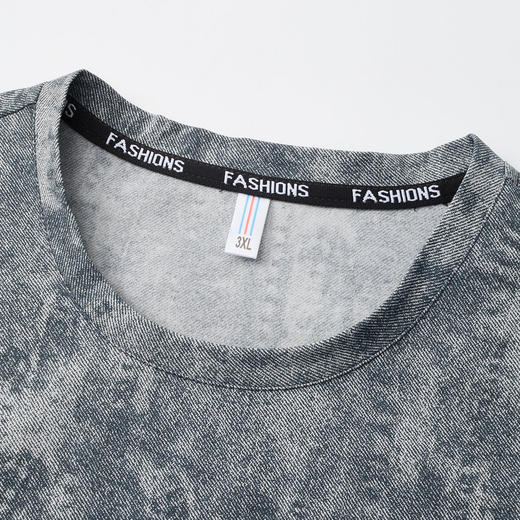 【DSK】大依优型大码男装夏季休闲短袖潮流运动百搭圆领短袖T恤350斤可穿 商品图3