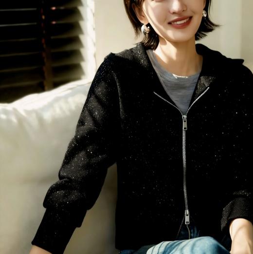 LONGNFAIR·银河细闪连帽卫衣裤系列，细闪光毛呢面料，自带闪耀星河的运动风单品【3-7天发货，周末顺延】 商品图1