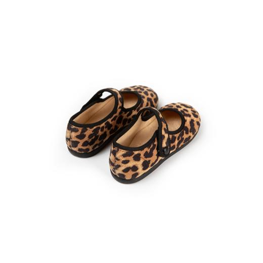 西班牙little winkaa女儿童夏季豹纹休闲风舞蹈鞋方头老北京布鞋浅口LW43058 商品图5