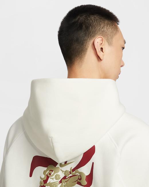 Nike 耐克Sportswear 马年限定脱缰系列 新年款男子加绒连帽衫IQ3707-133 商品图6