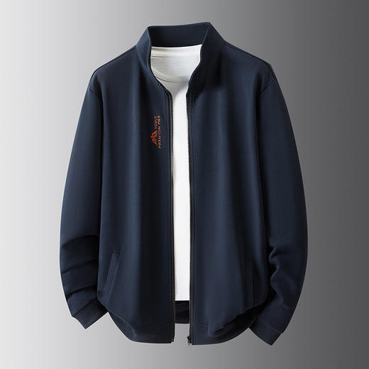 【DDS】【100%棉】大依优型大码男装全棉春季休闲卫衣外套纯棉夹克商务百搭运动长袖 商品图3