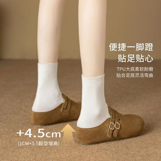 ZHR则则厚底4.5cm增高户外勃肯拖早秋上新复古搭扣包头柔软勃肯鞋 商品图1