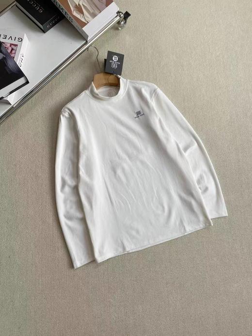 F022783秋冬系列半高领醋酸羊绒蛋白打底衫情侣款 商品图5