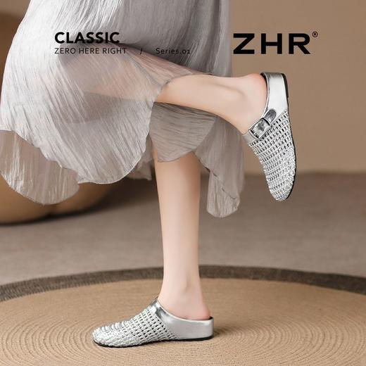 ZHR外穿穆勒外穿拖鞋女2025新款透气内增高凉鞋女包头半拖鞋外穿 商品图8