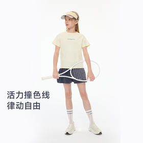 onmygame26夏新品女童短袖t恤吸湿速干防晒凉感儿童户外运动上衣