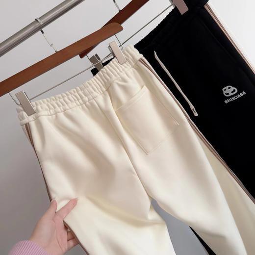 F022739早春抽绳设计卫裤宽松直筒裤拖地长裤 商品图8