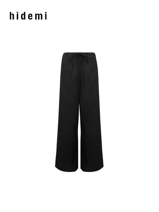 hidemi副线小h 全棉松弛感简约抽绳直筒长裤休闲裤 商品图10