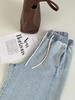 【多妈团购 汀蓝白牛随心裤 腿粗闭眼拍（预售10天发）】开春穿太合适了！九分裤长，清爽不拖沓，懒人抽绳松紧腰头设计，颜色自然又温柔，遮肉效果绝了-连横 商品缩略图3