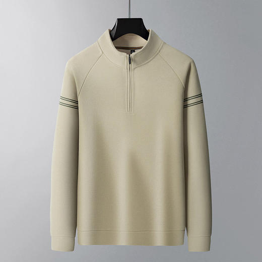 【DSK】大依优型大码男装春季半拉链立领卫衣休闲百搭商务棉质长袖T恤 商品图2