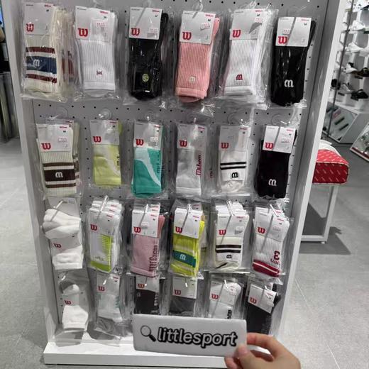 直发【发三双】运动党锁死！Wilson 纯色字母运动网球袜 商品图6