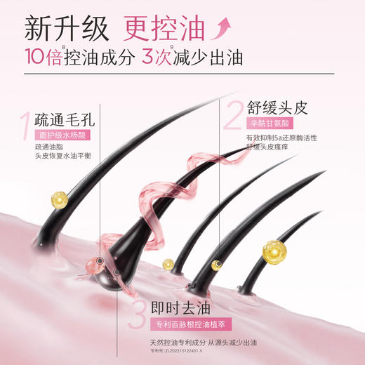 【官方直营】【控油蓬松、适合油性发质】【老客内购专属】半亩花田自在轻盈洗发水（晨露玫瑰）500g   鲜花花水洗发水香蓬瓶控油蓬松去油清洁洗护 商品图3