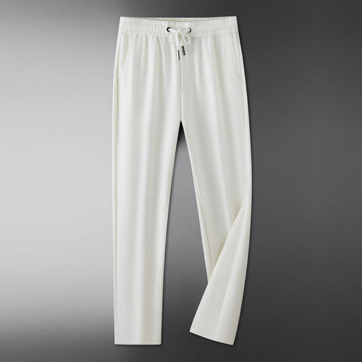 【DWD】【含桑蚕丝】大依优型大码男装春季宽松直筒长裤商务休闲百搭长裤 商品图1