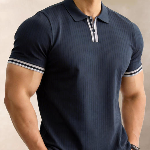 【DG】大依优型大码男装夏季翻领POLO衫短袖上衣棉质商务休闲百搭T恤300斤 商品图4