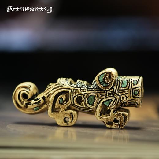 嵌绿松石骨虎冰箱贴磁吸立体树脂材质博物馆文创河南安阳旅游纪念 商品图2