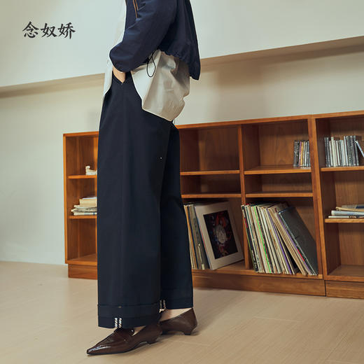 【商场同款】CNT6342  “ 2色休闲裤 ” 简约好穿 好搭不挑人 米色/藏蓝色 商品图3